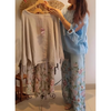 Icone™ LooseSet - Ensemble Blouse Ample À Manches Longues Et Pantalon À Fleurs Pour Femme