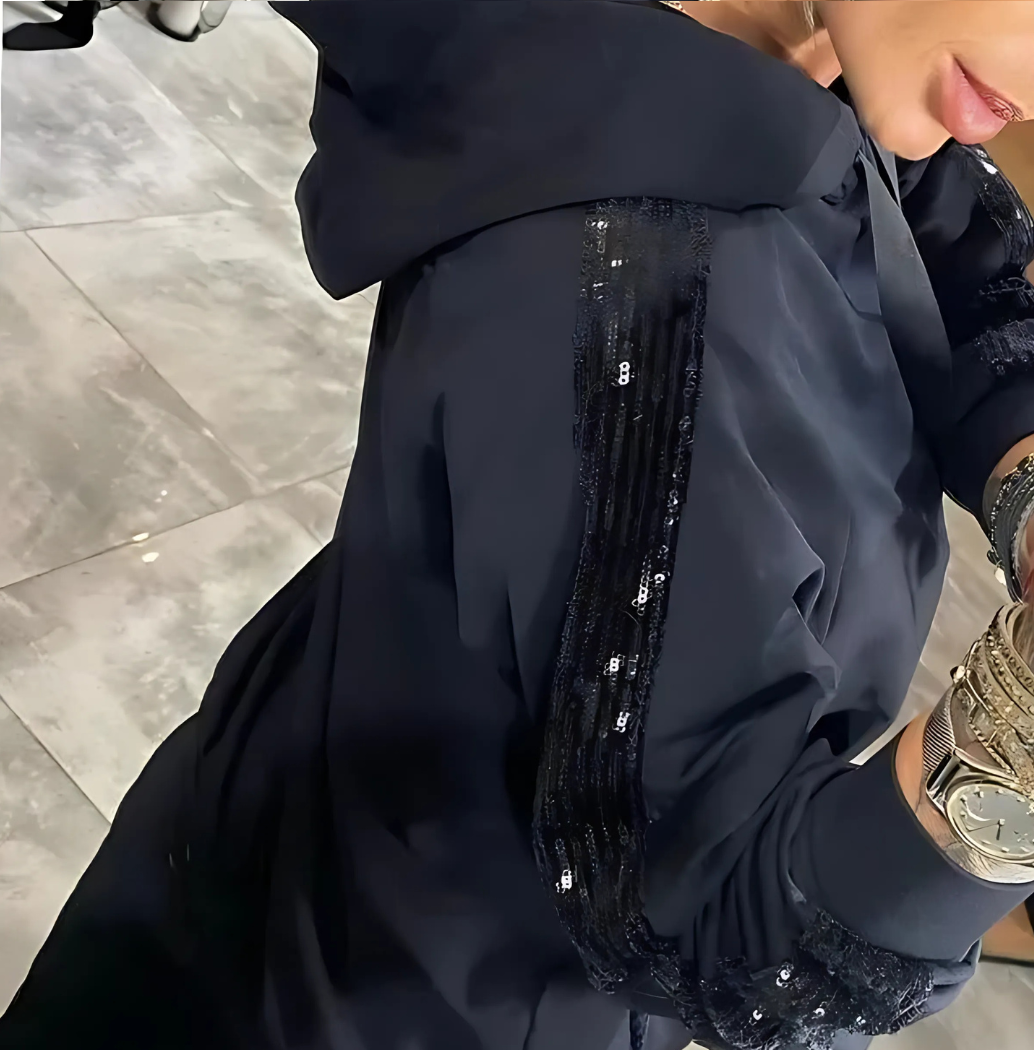 Icone™ SparklySet: Ensemble Sweat À Capuche Et Veste Confortable Et Scintillant