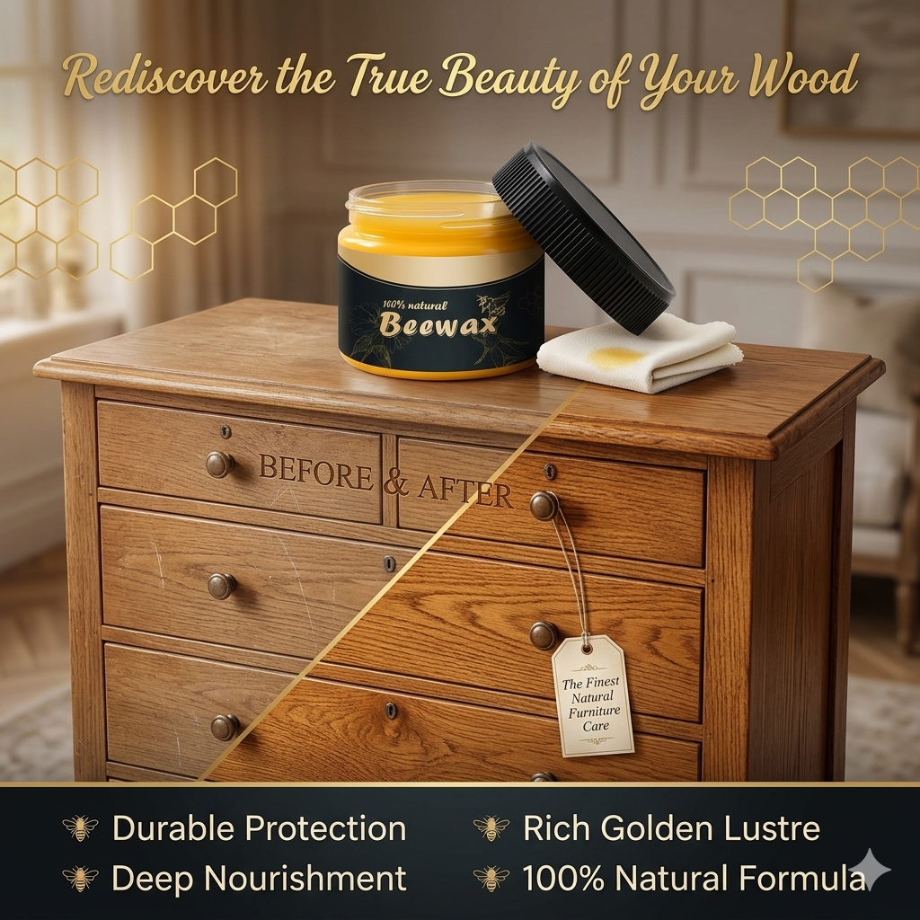 WaxPolish 1+1 GRATUIT : Universelle Meubles Abeille Reluire Surface Ci ...