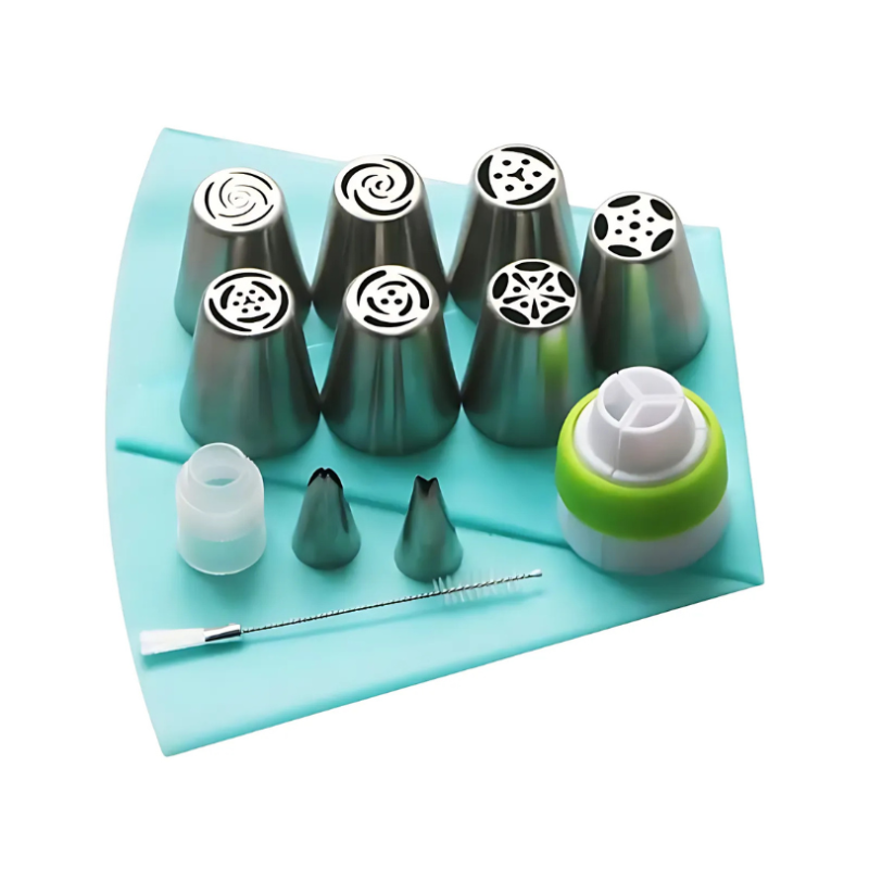 Globetrek° PipingTip: Acier Inoxydable Gâteau Et Pâtisserie Décoration Piping Conseil Ensemble