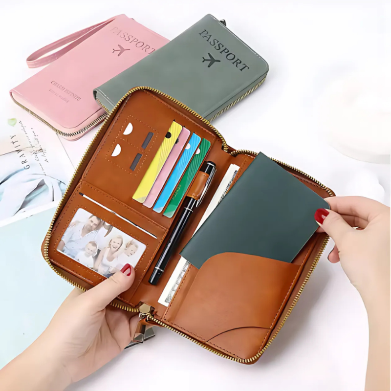 Icone™ TravelWallet 1+1 GRATUIT: Porte-Passeport Et Portefeuille De Voyage Tout-En-Un