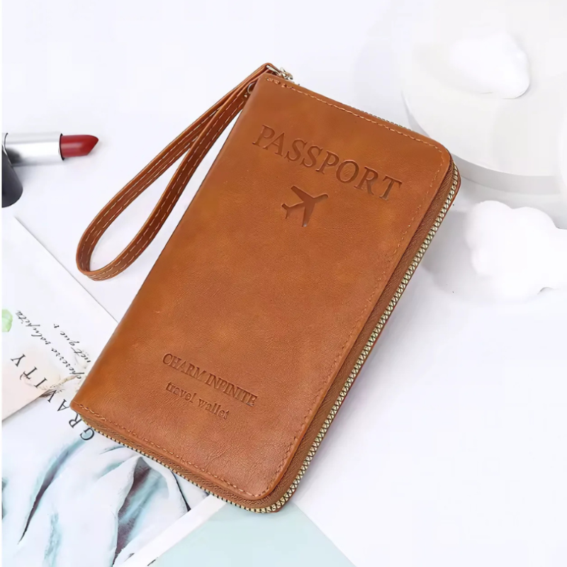 Icone™ TravelWallet 1+1 GRATUIT: Porte-Passeport Et Portefeuille De Voyage Tout-En-Un