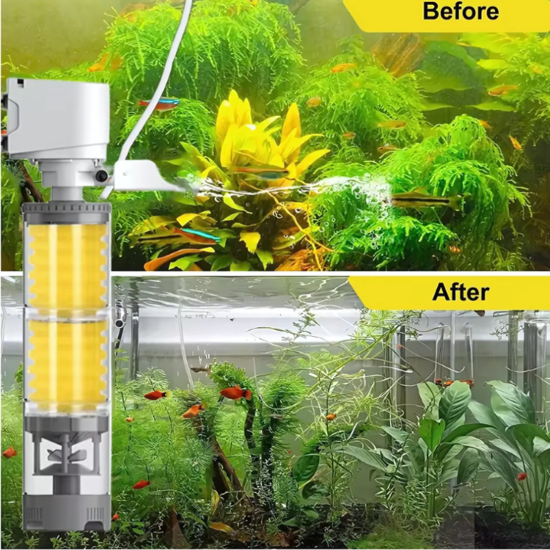 AquariumFilter: Eau Circulation Et Filtration Aquarium Filtre Ensemble