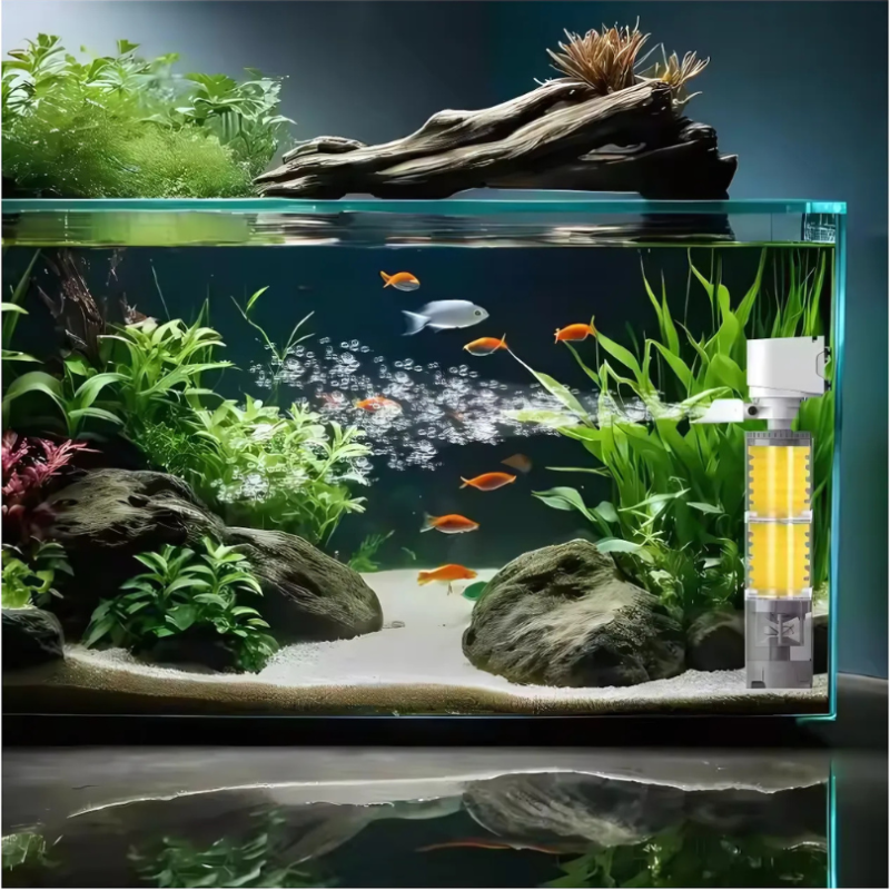 AquariumFilter: Eau Circulation Et Filtration Aquarium Filtre Ensemble