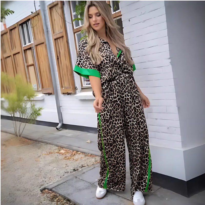 Icone™ LeopardOutfit: Confort Toute La Journée Avec Ensemble 2 Pièces Tenue Léopard