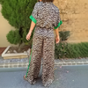 Icone™ LeopardOutfit: Confort Toute La Journée Avec Ensemble 2 Pièces Tenue Léopard