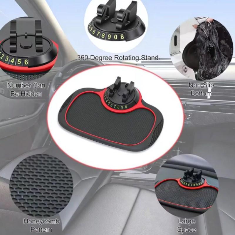 Holder360° PhoneMat 1+1 GRATUIT: Tapis De Téléphone Multifonctionnel Antidérapant Tableau De Bord