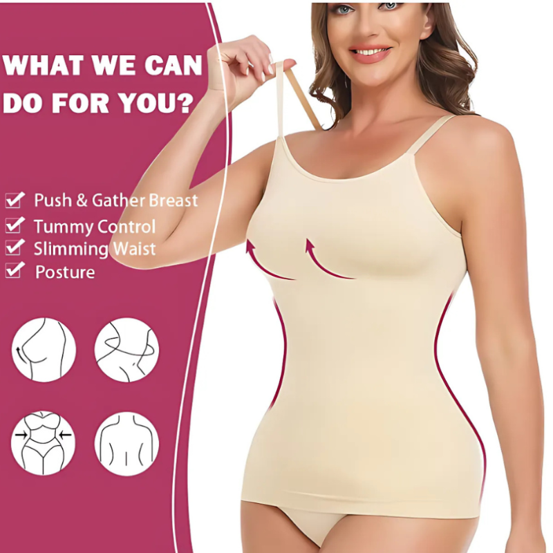 Icone™ ShapingTop 1+1 GRATUIT : Top Camisole Mise En Forme Toute La Journée Avec Coupe Mince Sans Couture