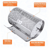 Globetrek° RotatingGrill: Acier Inoxydable Rotative Cuisson, Friture Et Grillades Cage