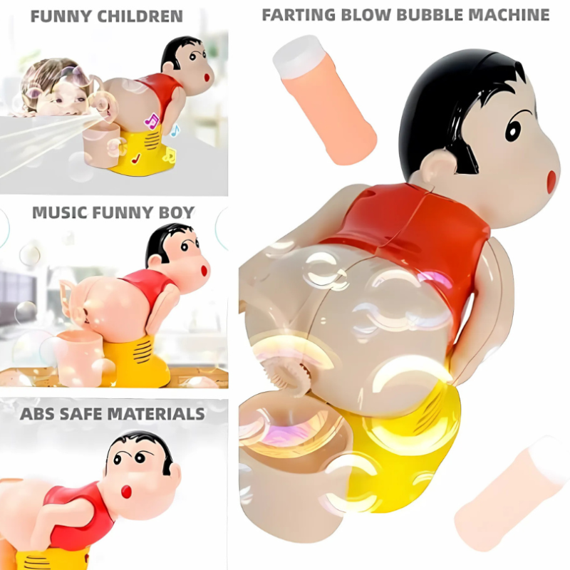 Kletshuts™ BubbleFun: Amusant Électrique Bulle Souffleur Garçon Machine Jouet