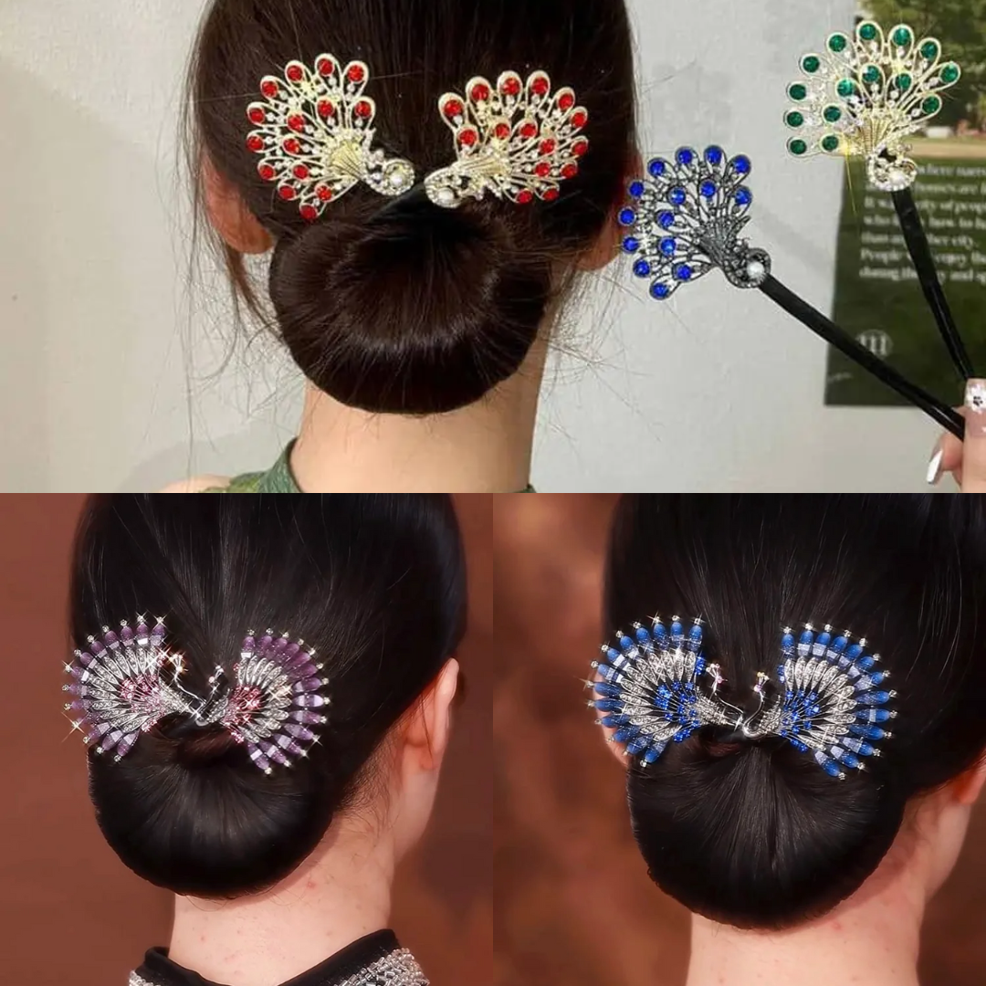 Rose® HairTie 1+1 GRATUIT: Élégant  Élastique À Cheveux Élégant Vintage Queue De Cheval En Cristal Twist Holder