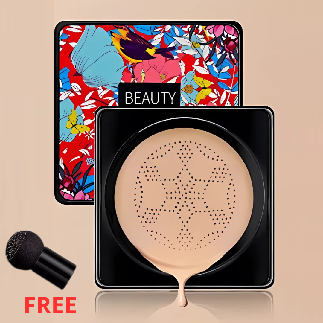 FoundationCream 1+1 GRATUIT - Crème Fond De Teint Hydratante Et Eclaircissante Avec Eponge Douce