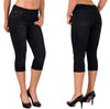 Icone™ KneeDenim: Pantalon En Denim Extensible Stylé Longueur Genou