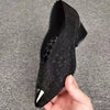 Happy™ GlimmerShoes: Maille Talons Chaussures Avec Cristaux Accentuer