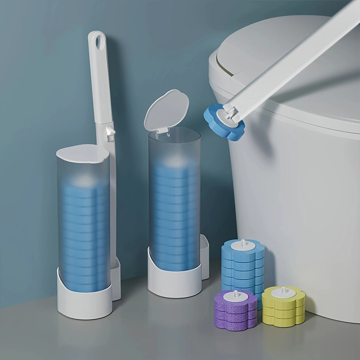 Cleaner Pro° ToiletCleaner: Tête De Brosse De Toilette Jetable Kit De Nettoyage