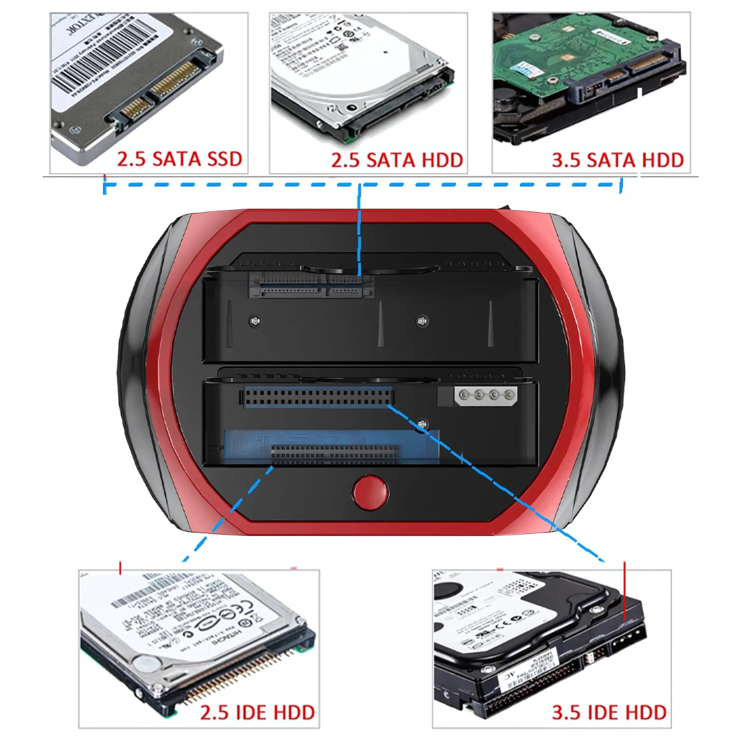 DataDock - Multifonction Disque Dur Lecteur De Carte Station D'Accueil