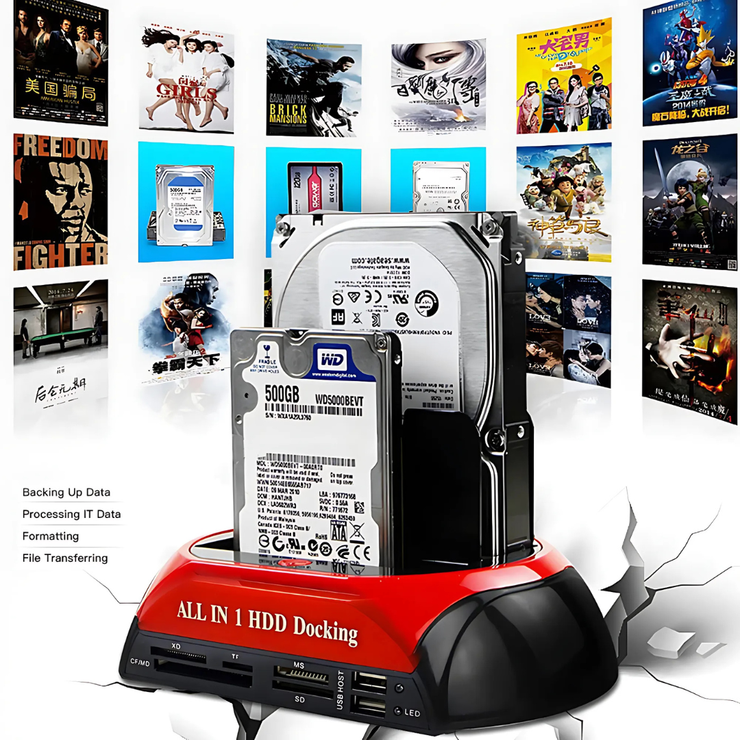 DataDock - Multifonction Disque Dur Lecteur De Carte Station D'Accueil