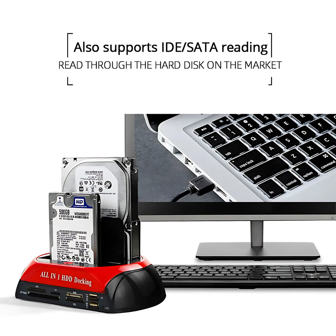 DataDock - Multifonction Disque Dur Lecteur De Carte Station D'Accueil