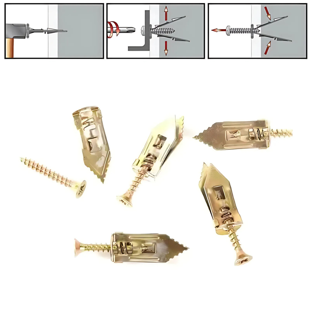 WallScrews - Haute Qualité Usage Intensif Sans Perçage Vis Muralest Et Ancrages