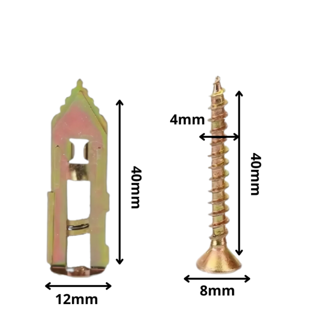 WallScrews - Haute Qualité Usage Intensif Sans Perçage Vis Muralest Et Ancrages