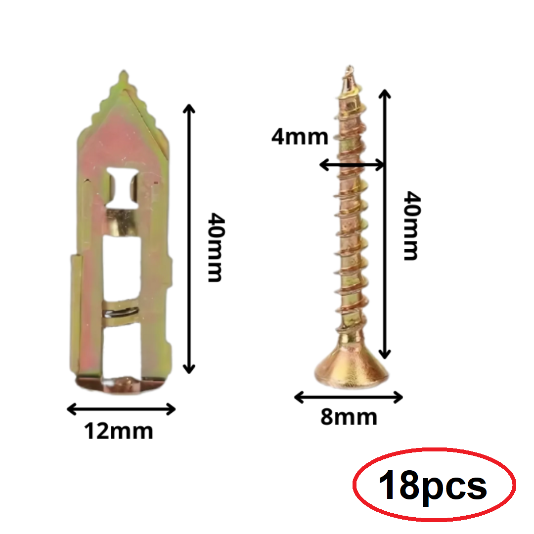 WallScrews - Haute Qualité Usage Intensif Sans Perçage Vis Muralest Et Ancrages