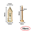 WallScrews - Haute Qualité Usage Intensif Sans Perçage Vis Muralest Et Ancrages