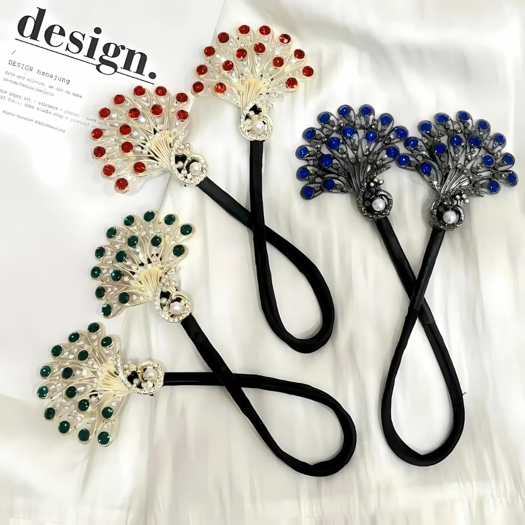 Rose® HairTie 1+1 GRATUIT: Élégant  Élastique À Cheveux Élégant Vintage Queue De Cheval En Cristal Twist Holder