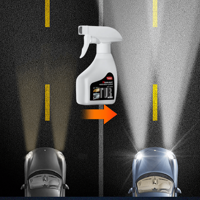 HeadlightSpray 1+1 GRATUIT: Facile À Utiliser Phares De Voiture Nettoyage Spray Set