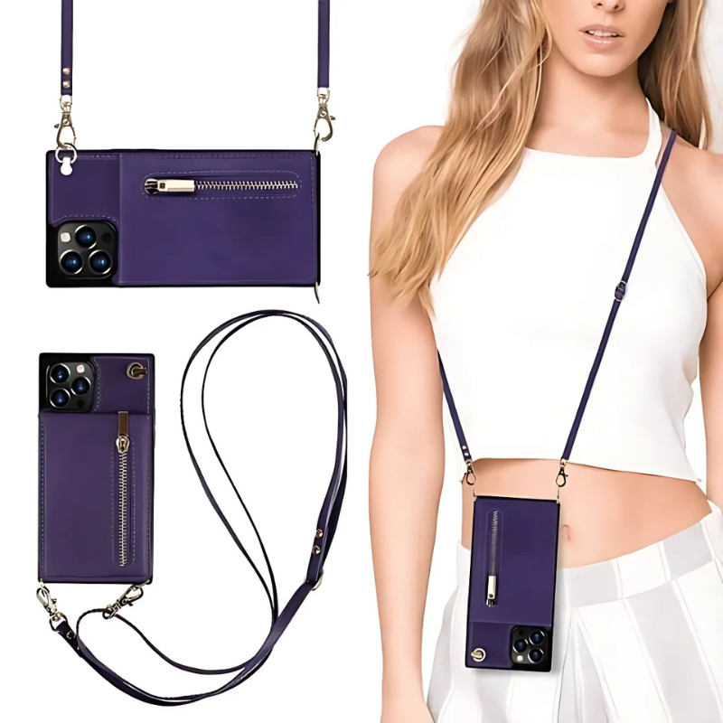 Icone™ PhoneWallet: Sac À Bandoulière Téléphone Portefeuille Et Porte-Cartes