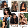 Rose® WigBangs 1+1 GRATUIT : Perruque Sans Couture Aspect Naturel Frange Prolongements