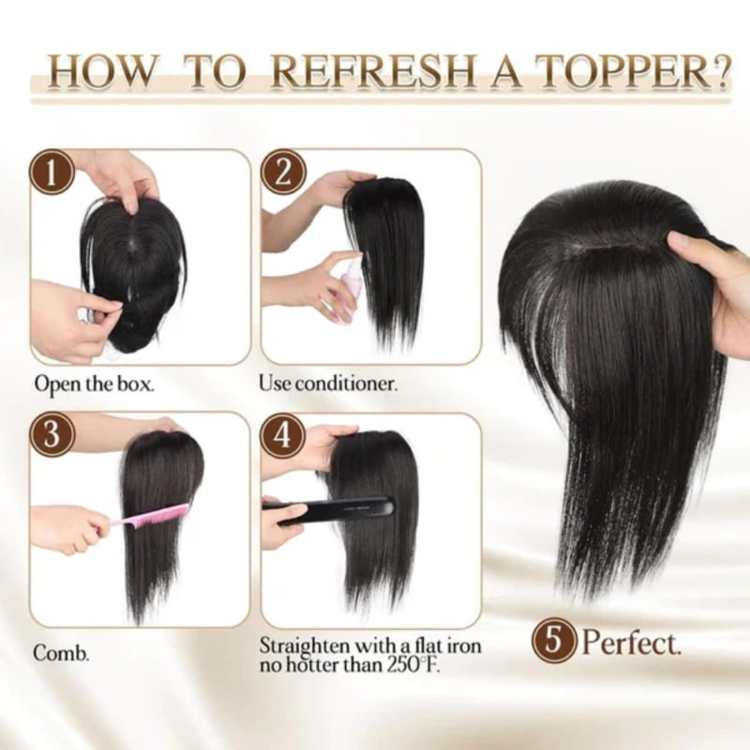 Rose® WigBangs 1+1 GRATUIT : Perruque Sans Couture Aspect Naturel Frange Prolongements