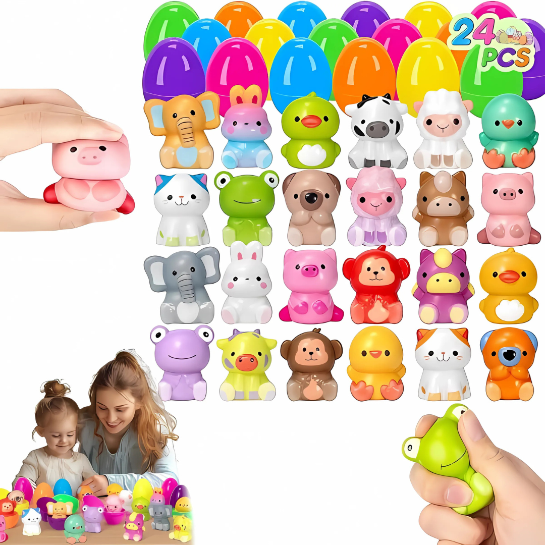 Kletshuts™ EggsSuprise: Oeufs Surprise De Pâques Avec Jouets à Presser