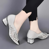 Happy™ GlimmerShoes: Maille Talons Chaussures Avec Cristaux Accentuer