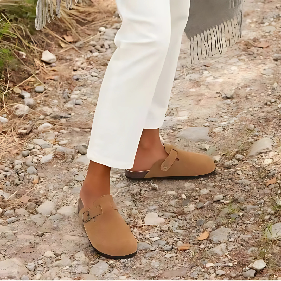 Happy™ ClassySandals: Confortables Style Classique Bout Fermé Sandales Plates