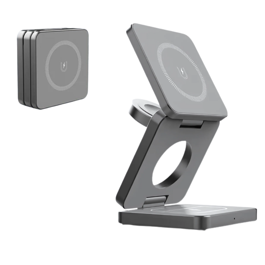 Holder360° MultiCharger: Multifonction Pliable Magnétique Chargement Support