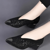 Happy™ GlimmerShoes: Maille Talons Chaussures Avec Cristaux Accentuer
