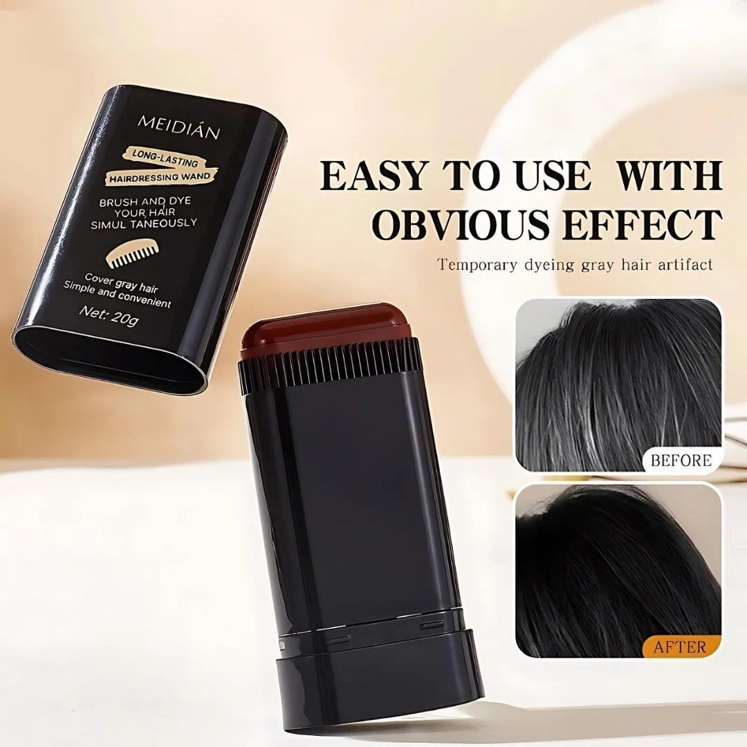 Rose® HairStick 1+1 GRATUIT : 2 En 1 Coloration Instantanée Et Twist Stick Peigne
