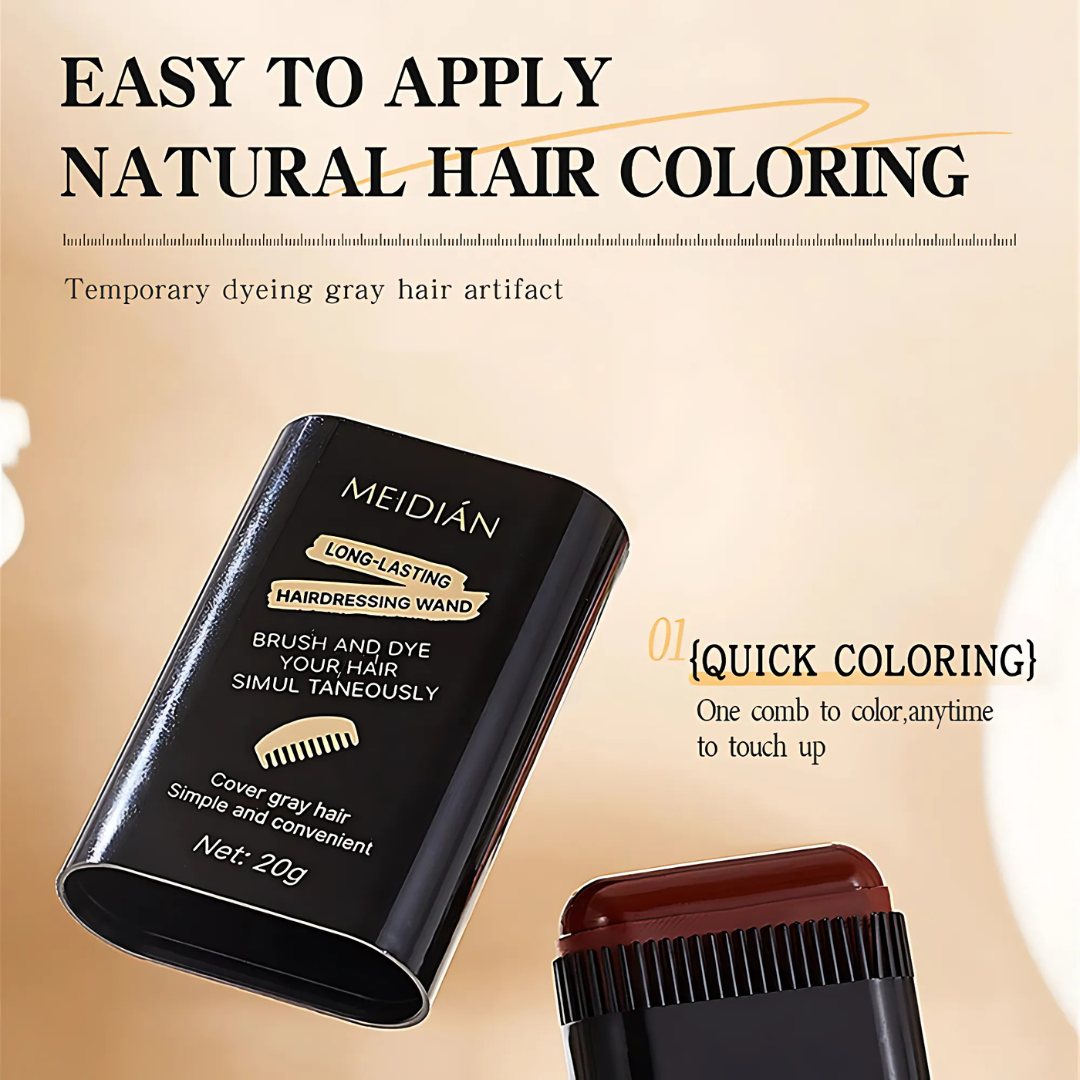 Rose® HairStick 1+1 GRATUIT : 2 En 1 Coloration Instantanée Et Twist Stick Peigne