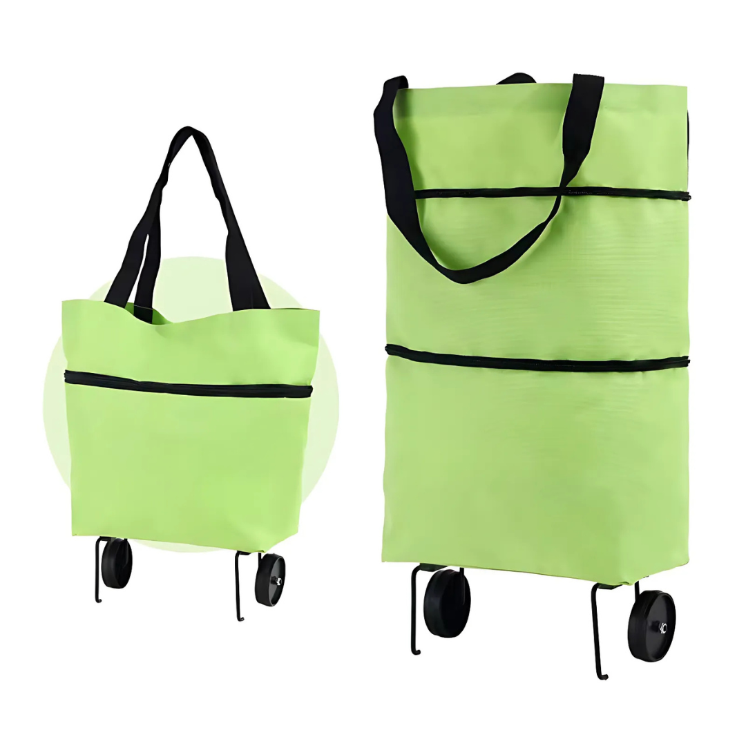 Icone™ GroceryBag 1+1 GRATUIT: Sac À Provisions Grande Capacité Avec Roulettes Pliables