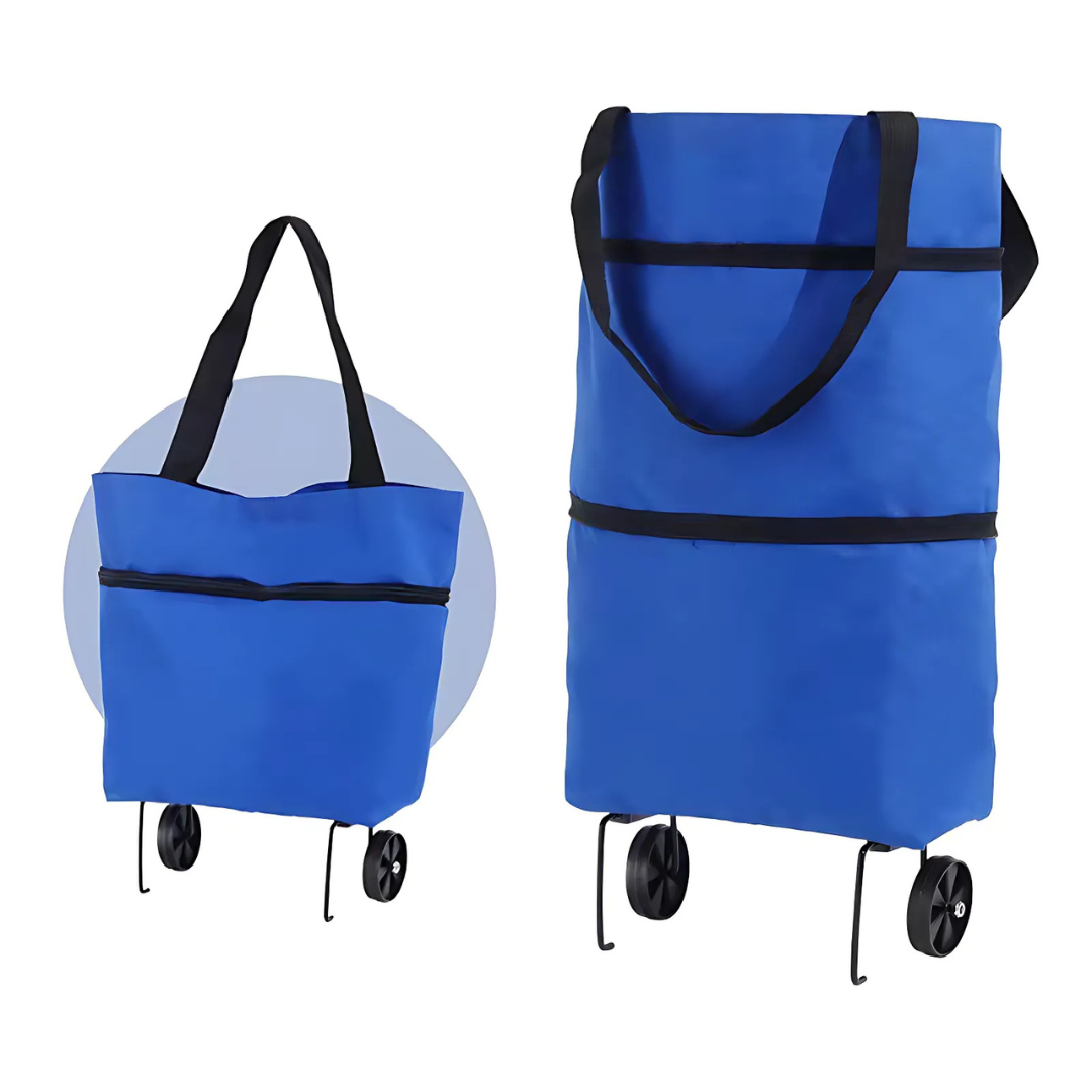 Icone™ GroceryBag 1+1 GRATUIT: Sac À Provisions Grande Capacité Avec Roulettes Pliables
