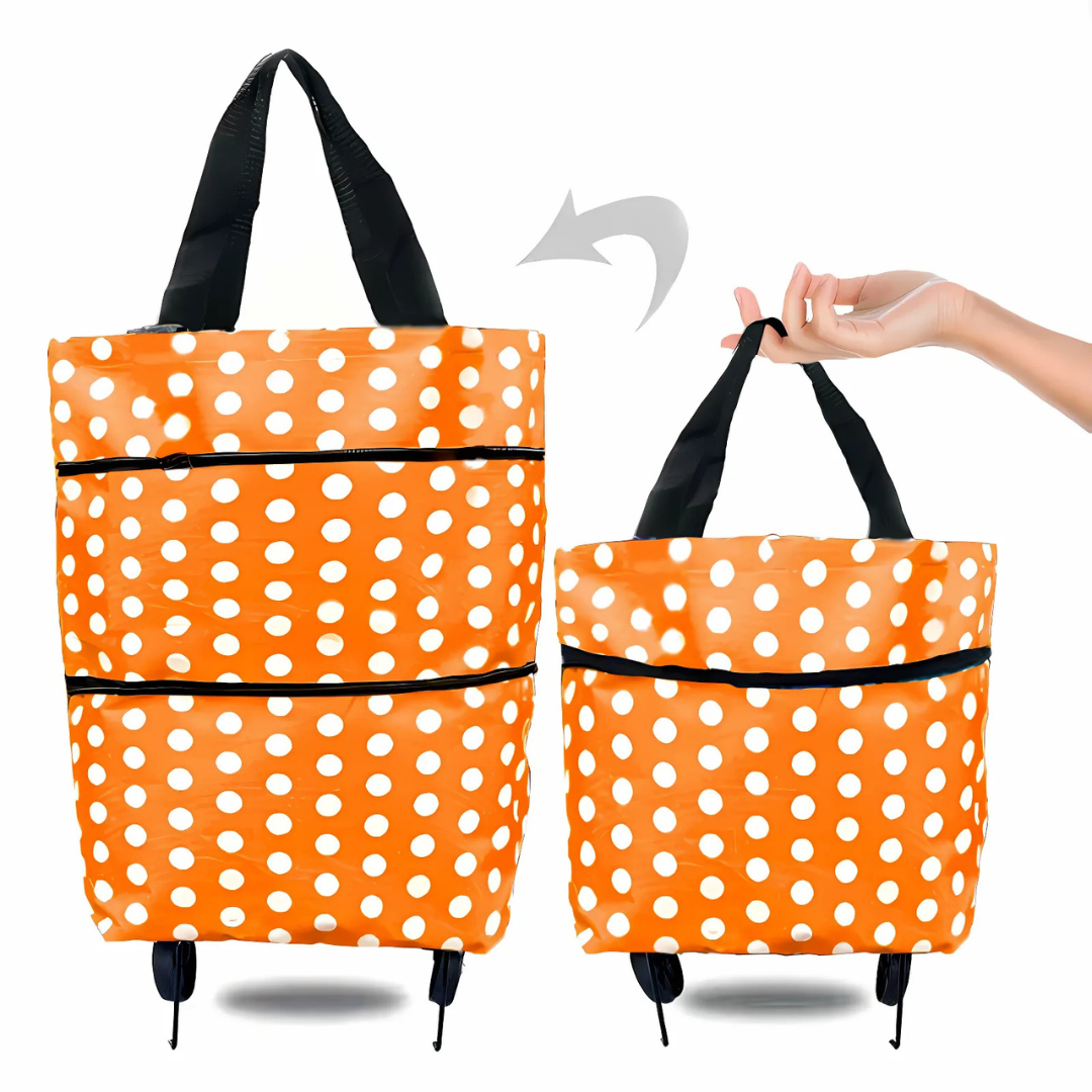Icone™ GroceryBag 1+1 GRATUIT: Sac À Provisions Grande Capacité Avec Roulettes Pliables