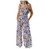 Icone™ PrintedJumpsuit: Longueur Totale Confortable Décontracté Ample Imprimé Combinaison