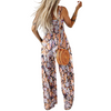 Icone™ PrintedJumpsuit: Longueur Totale Confortable Décontracté Ample Imprimé Combinaison