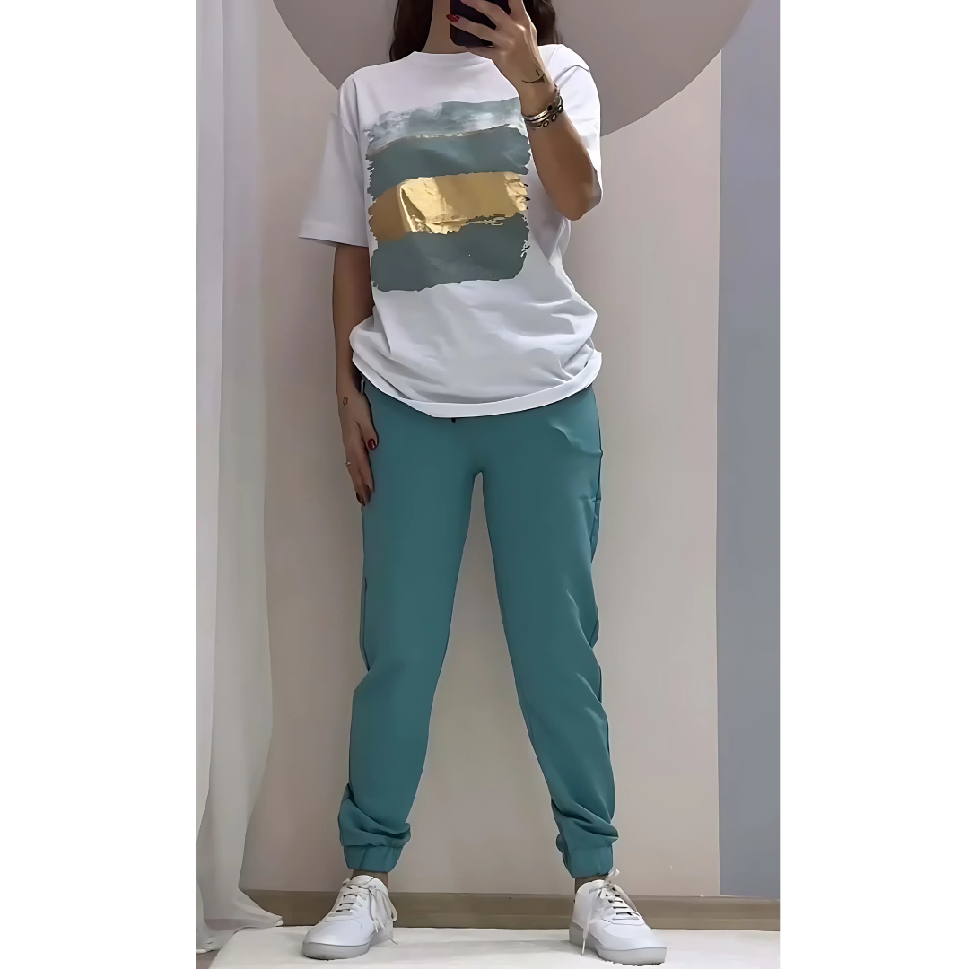 Icone™ ComfySet: Ensemble Chemise Et Pantalon Décontracté, Élégant Et Confortable