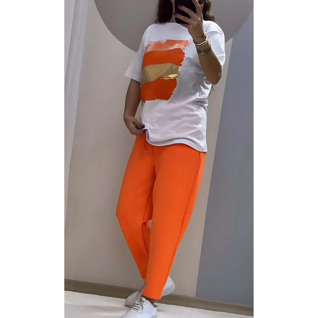 Icone™ ComfySet: Ensemble Chemise Et Pantalon Décontracté, Élégant Et Confortable