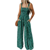 Icone™ PrintedJumpsuit: Longueur Totale Confortable Décontracté Ample Imprimé Combinaison