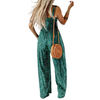Icone™ PrintedJumpsuit: Longueur Totale Confortable Décontracté Ample Imprimé Combinaison