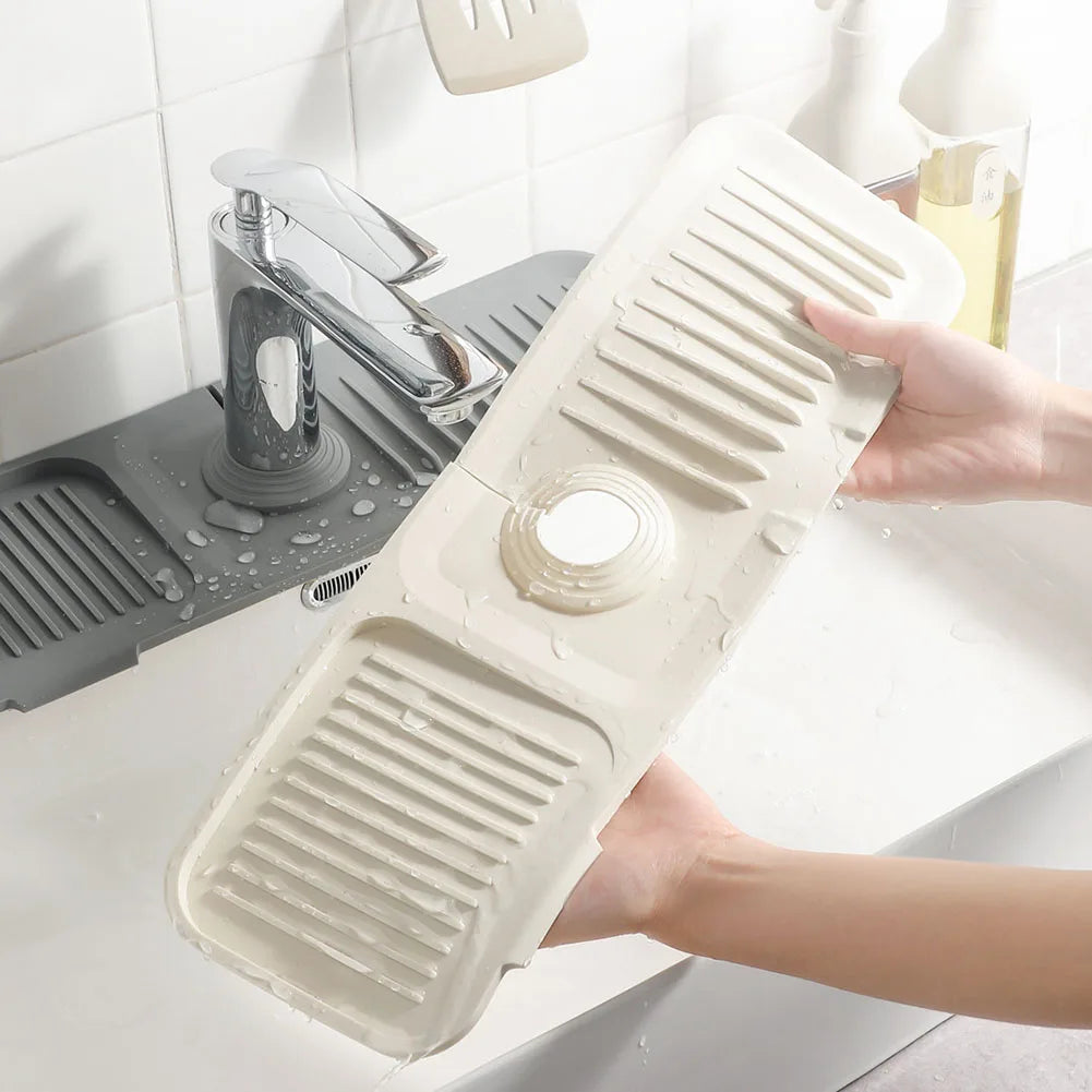 Globetrek° SplashGuard: Évier De Cuisine Bouclier Contre L'eau En Silicone