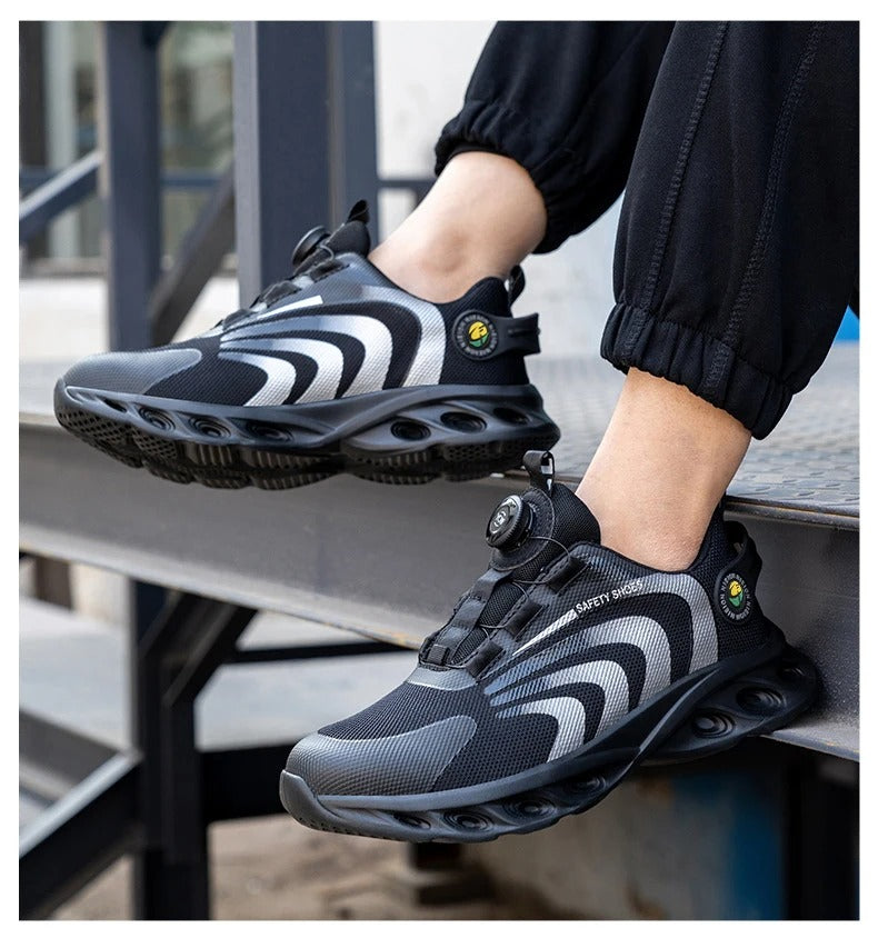 Happy™ SafetyFeet: Chaussures Confortables Avec Design Réfléchissant Et Boucle Rotative