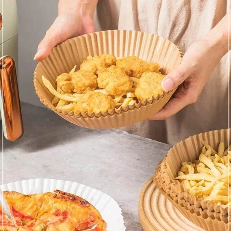 Globetrek° AirFryerLiner: Friteuse À Air Chaud Doublure En Papier Jetable